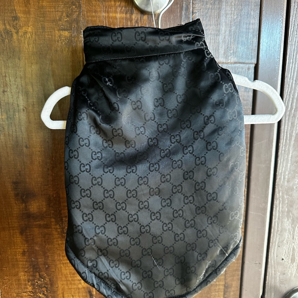 Luxury Black Dog Coat